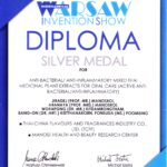 Manose Health and Beauty Research Center (Manose) and Thai – China flavours and fragrances industry Co.,Ltd. (TCFF) has been awarded the Silver Medal and Diploma Silver Medal for Anti-bacterial / Anti-inflammatory mixed Thai medicinal plant extract for Oral care (Active anti-bacterial / anti-inflammatory)