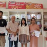 Mr. Pisit Iamlaor, Director of Marketing and Communications of ACES Education Co., Ltd. together with Ms. Phongjit De Hoop and Mr. Jonathan De Hoop, the Organic Food entrepreneurs have visited Manose Health and Beauty Research Center